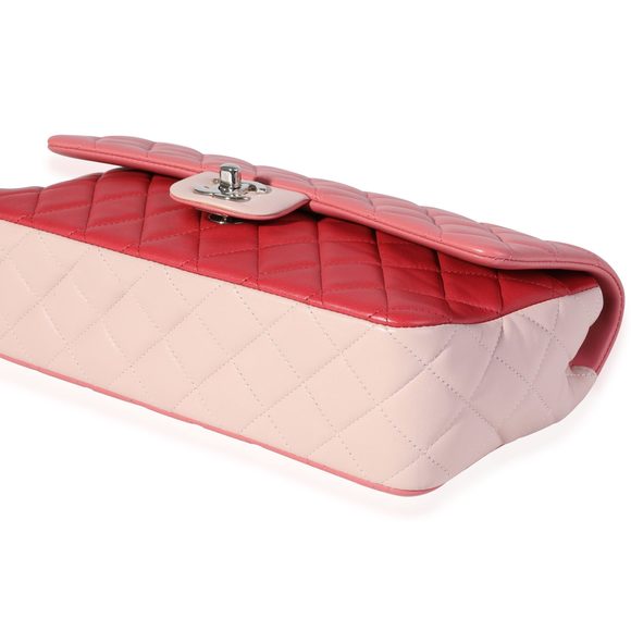 Chanel Pink & Red Quilted Lambskin Valentine's Day Single Flap Bag - Picture 6 of 8